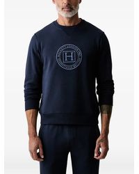 Hackett - Logo-Embroidered Crew Neck Sweatshirt - Lyst
