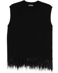 Philo-Sofie Cashmere - Feather-Trim Vest - Lyst