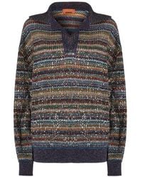 Missoni - Sequin-Embellished Striped Sweater - Lyst
