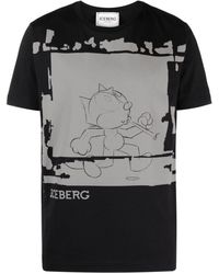 Iceberg - T-Shirt mit grafischem Print - Lyst