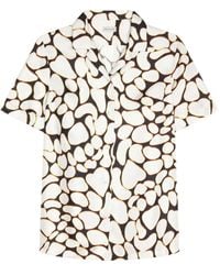 Dries Van Noten - Abstract-Print Short-Sleeve Shirt - Lyst