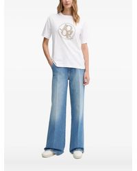 Joop! - Logo-Detail Embellished T-Shirt - Lyst