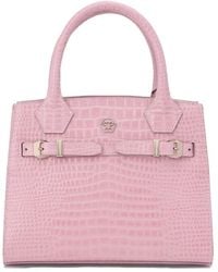 Philipp Plein - Small Crocodile-Effect Tote Bag - Lyst