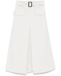 Aspesi - Meari Midi Skirt - Lyst