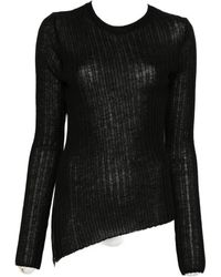 Yohji Yamamoto - Ribbed-Knit Jumper - Lyst