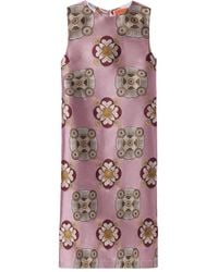 La DoubleJ - Robe Mi-Longue Sans Manches À Fleurs - Lyst