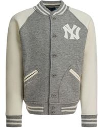 Polo Ralph Lauren - X New York Yankees Appliqués Buttoned Bomber Jacket - Lyst