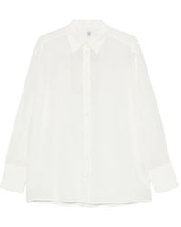 TOTEME - Silk Crepe Shirt - Lyst