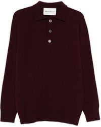 Amaranto - Geknöpfter Pullover Mit Kragen - Lyst
