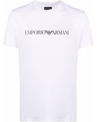 Emporio Armani - Camiseta con logo estampado - Lyst