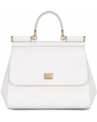Dolce & Gabbana - Kleine Handtasche Sicily Weiß - Lyst
