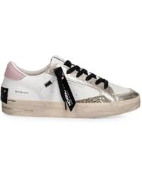 Crime London - Sk8 Deluxe Crackled-Effect Glitter Sneakers - Lyst