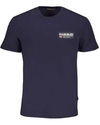 Napapijri - Logo-Print Cotton T-Shirt - Lyst