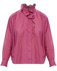 Isabel Marant - Blusa Con Ruches - Lyst