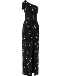 Monse - Cherry-Embroidered One-Shoulder Maxi Dress - Lyst