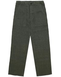 Fortela - Newfatiguetv Linen Trousers - Lyst