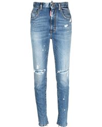 DSquared² - High-Rise Skinny Jeans - Lyst