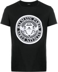Balmain - T-Shirt With Logo - Lyst