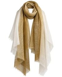Oats & Rice - Macaron Ombre Fringed Cashmere Scarf - Lyst