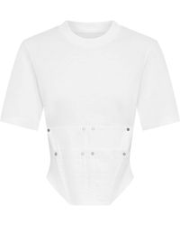 Dion Lee - Corsage-T-Shirt aus Bio-Baumwolle - Lyst