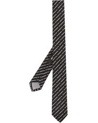 DSquared² Krawatte mit Logo-Stickerei - Schwarz