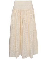 Ulla Johnson - Nalla A‐Line Broderie-Anglaise Skirt - Lyst
