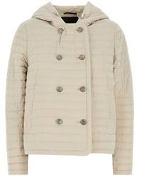 Moorer - Hooded Double-Breasted Padded Jacket - Lyst