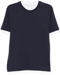 Eleventy - T-Shirt À Encolure Ronde - Lyst