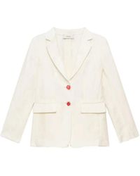 Maliparmi - Jacquard Linen-Blend Jacket - Lyst