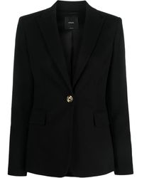 Pinko - Single-Breasted Button Blazer - Lyst