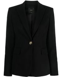 Pinko - Single-Breasted Button Blazer - Lyst