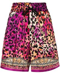 Just Cavalli - Leopard-print Shorts - Lyst