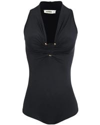 Amir Slama - Ruched-Detail Bodysuit - Lyst