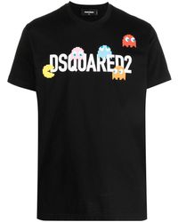 DSquared² - Pac-man Cotton T-shirt - Lyst