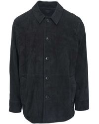 Vince - Suede Shirt Jacket - Lyst