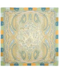 Etro - Paisley-Print Frayed-Edge Scarf - Lyst
