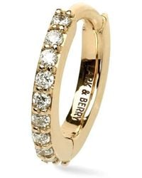 Lark & Berry - 14Kt Medium Modernist Diamond Hoop Earring - Lyst