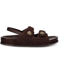 Twinset - Crochet Shell-Embellished Sandals - Lyst