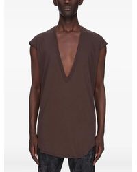 Rick Owens - Concordians Dylan T-Shirt Met Diepe V-Hals - Lyst