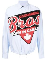 DSquared² - Overhemd Met Logopatch - Lyst