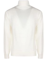 Kangra - Roll-Neck Ribbed-Trim Sweater - Lyst