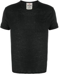 Mc2 Saint Barth - Burn Out Linen T-shirt - Lyst