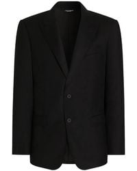 Dolce & Gabbana - Martini Light Single-Breasted Flannel Jacket - Lyst