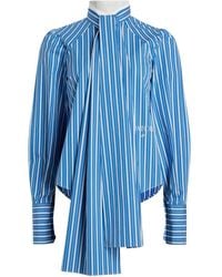 Patou - Striped Ascot Blouse Shirt - Lyst