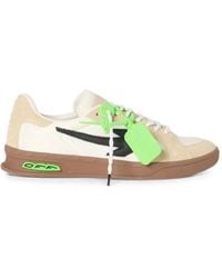 Off-White c/o Virgil Abloh - End Of Play Patch Suede-Panelled Sneakers - Lyst