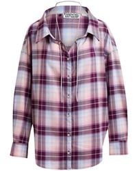 Essentiel Antwerp - Plaid-Pattern Rhinestone-Embellishment Shirt - Lyst