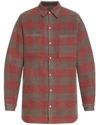Rick Owens - Giacca-Camicia A Quadri - Lyst