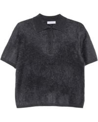 Majestic Filatures - Brushed-Knit Short-Sleeve Polo Shirt - Lyst