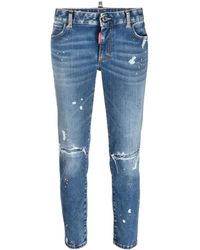 DSquared² - Low-rise Cropped Jeans - Lyst