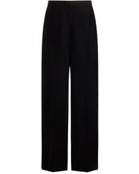 12 STOREEZ - Velvet Straight-Leg Trousers - Lyst